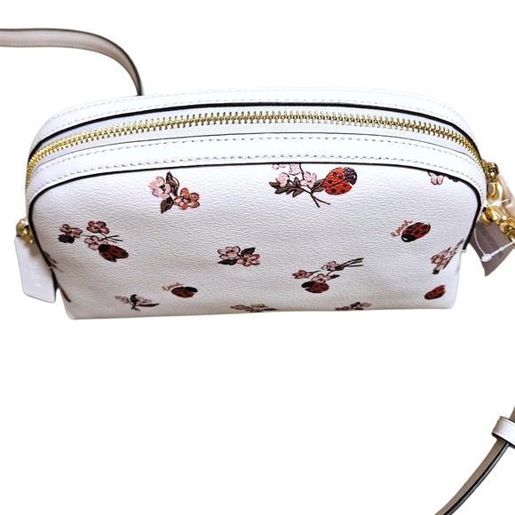 Coach Madison Crossbody Ladybug Floral Bag Chalk Multi CU273 Leather/Canvas NWT - Picture 13 of 16